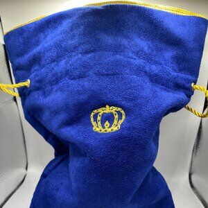 RARE Crown Royal XR Bag Blue & Gold Suede/Velvet 8” X 10”/ EXCELLENT